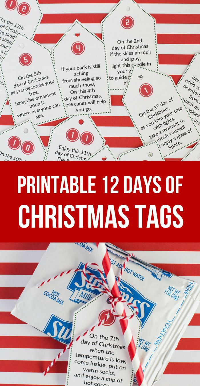 12 Days Of Christmas Gifts For Kids
 Sweet & Simple 12 Days of Christmas Printable Tags & Gift