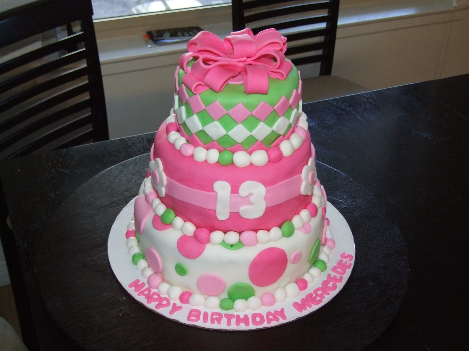 13 Birthday Cakes
 Three Sweet Cakes 13th Birthday Cake