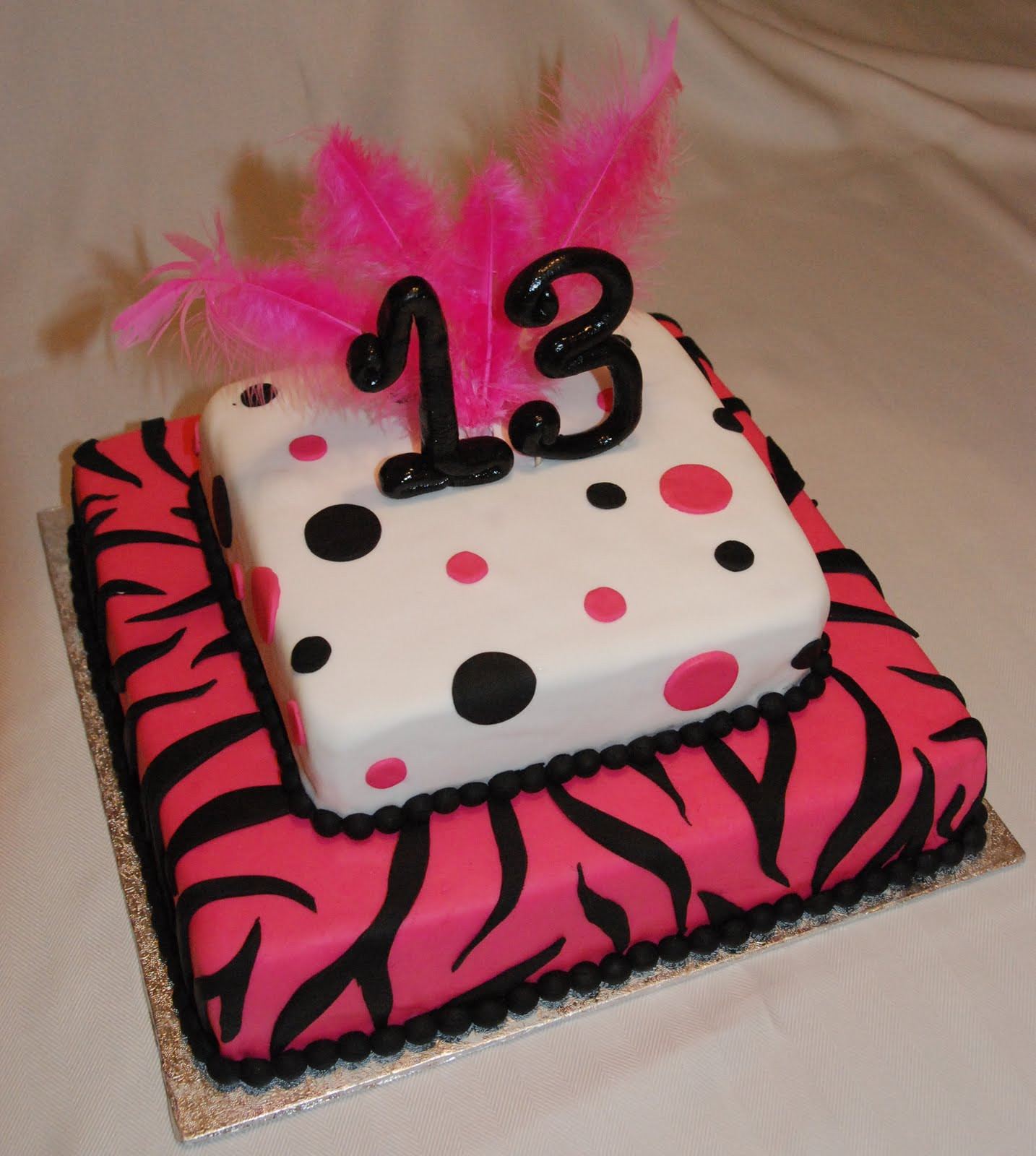 13 Birthday Cakes
 Cake Creations by Trish 13th Birthday Cake