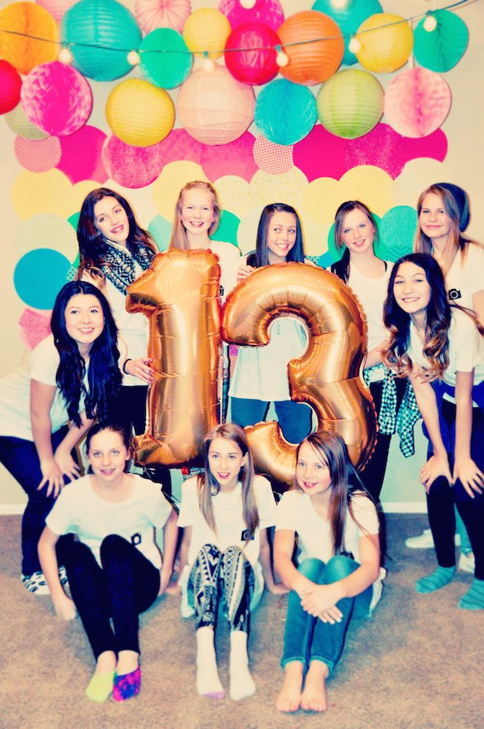 13th Girl Birthday Party Ideas
 Kara s Party Ideas Glam Instagram Themed 13th Birthday Party