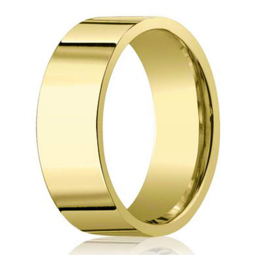 14k Gold Mens Wedding Band
 8mm 14k Yellow Gold Men s Designer Wedding Band