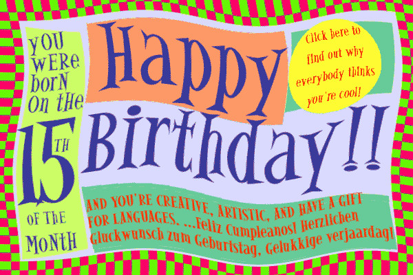 15 Birthday Quotes
 Happy 15th Birthday Quotes QuotesGram