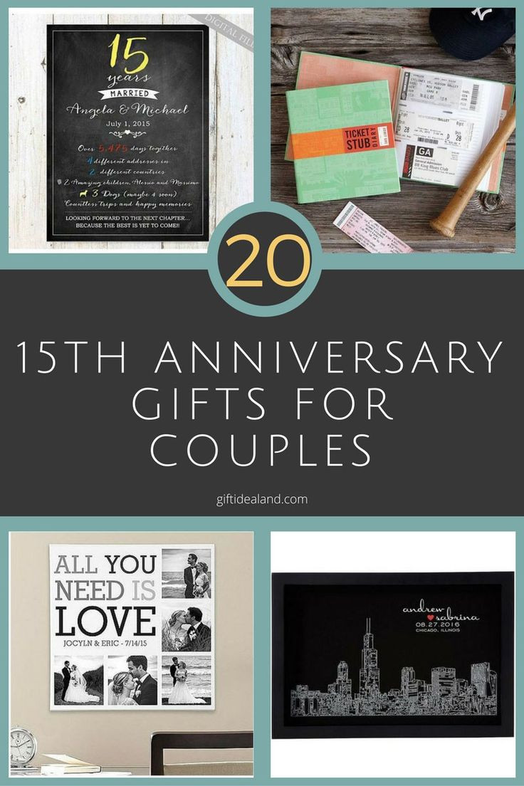 15th Wedding Anniversary Gift Ideas For Her
 1000 images about Anniversary Gifts on Pinterest