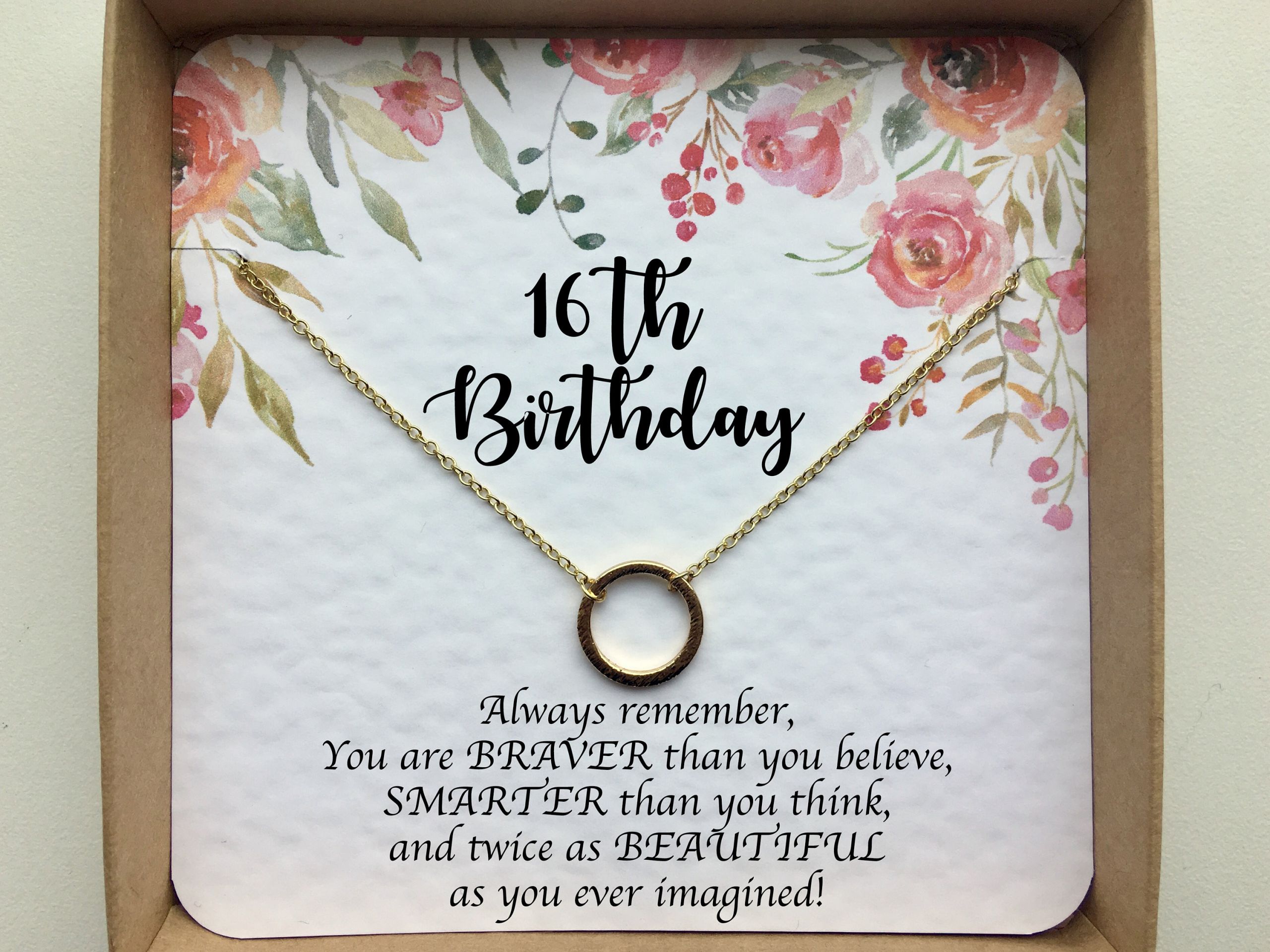 16Th Birthday Gift Ideas For Girls
 16th birthday t girl Sweet 16 t Sweet 16 necklace