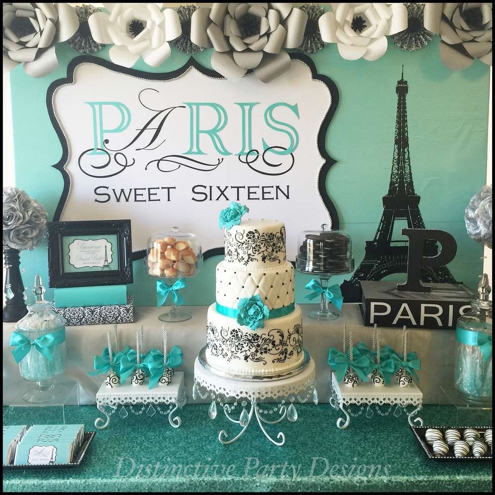 16th Birthday Party Games
 Sweet Sixteen Paris Style Birthday Birthday Party Ideas