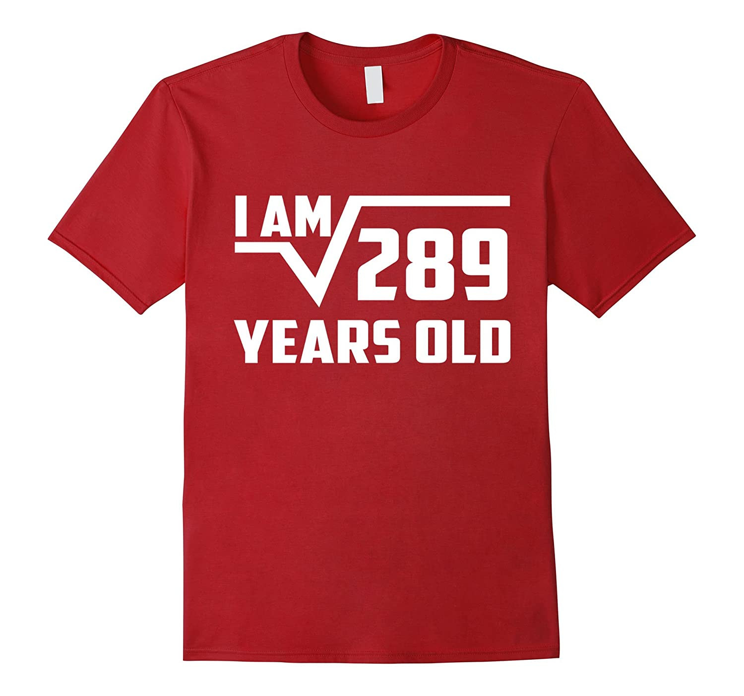 17 Year Old Boy Birthday Gift Ideas
 17 Year Old Square Root 289 Shirt 17th Birthday Gift Boy