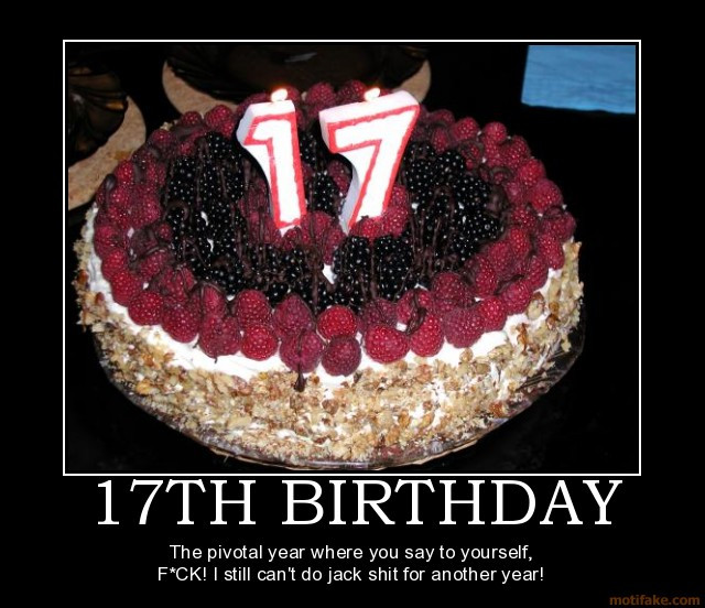 17th Birthday Quotes
 17th Birthday Quotes Funny QuotesGram