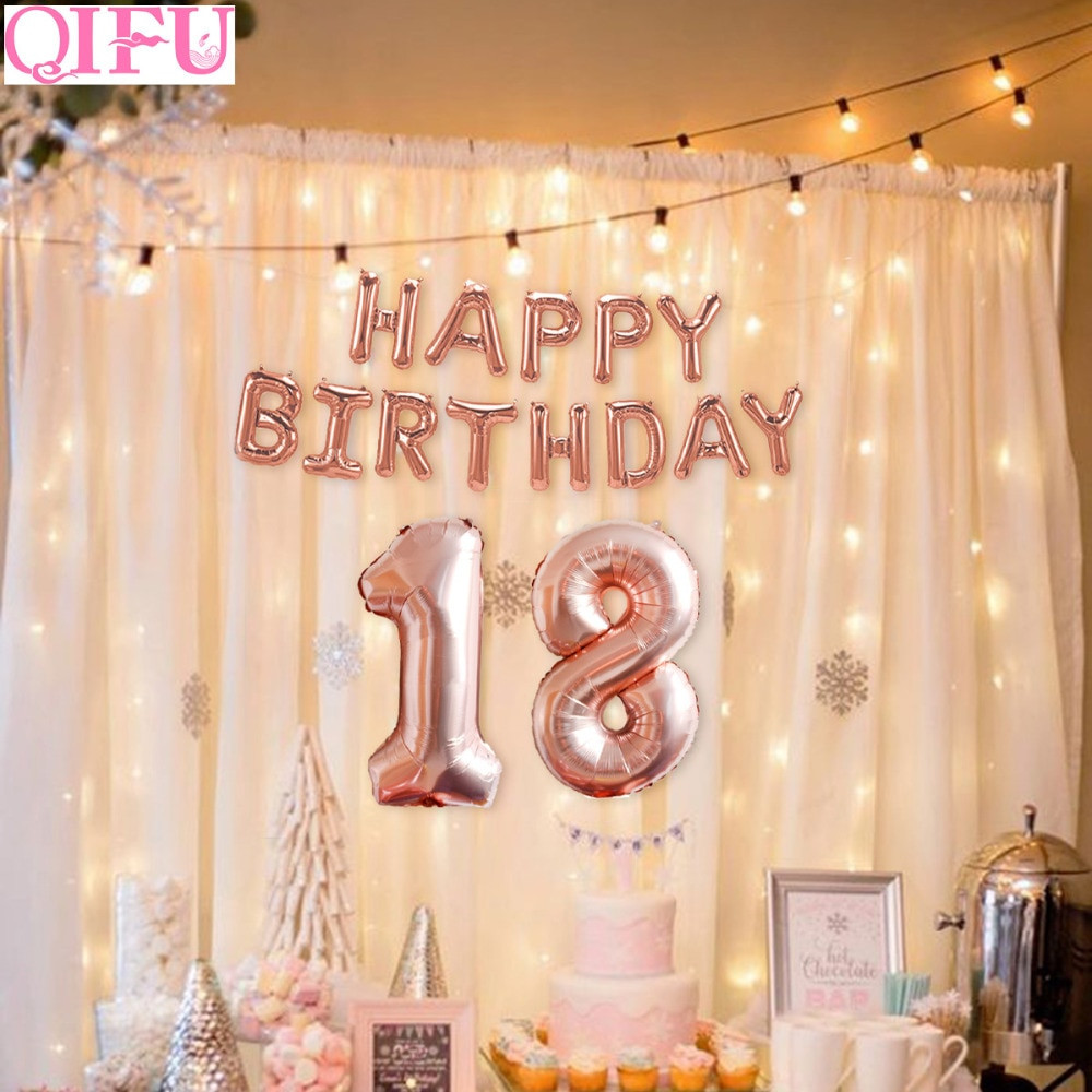 18 Birthday Decorations
 Aliexpress Buy QIFU 32 inch Happy 18 Birthday