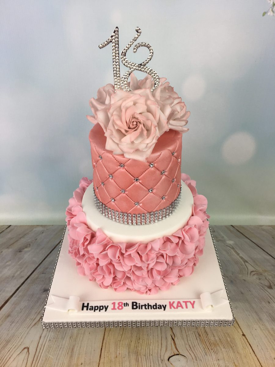 18th Birthday Cake
 Ruffles and Roses 18th Birthday Cake Mel s Amazing Cakes