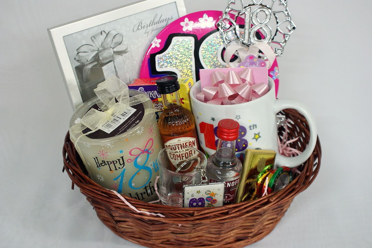 18Th Birthday Gift Ideas Girls
 Personalised 18th Gift Basket for Girls