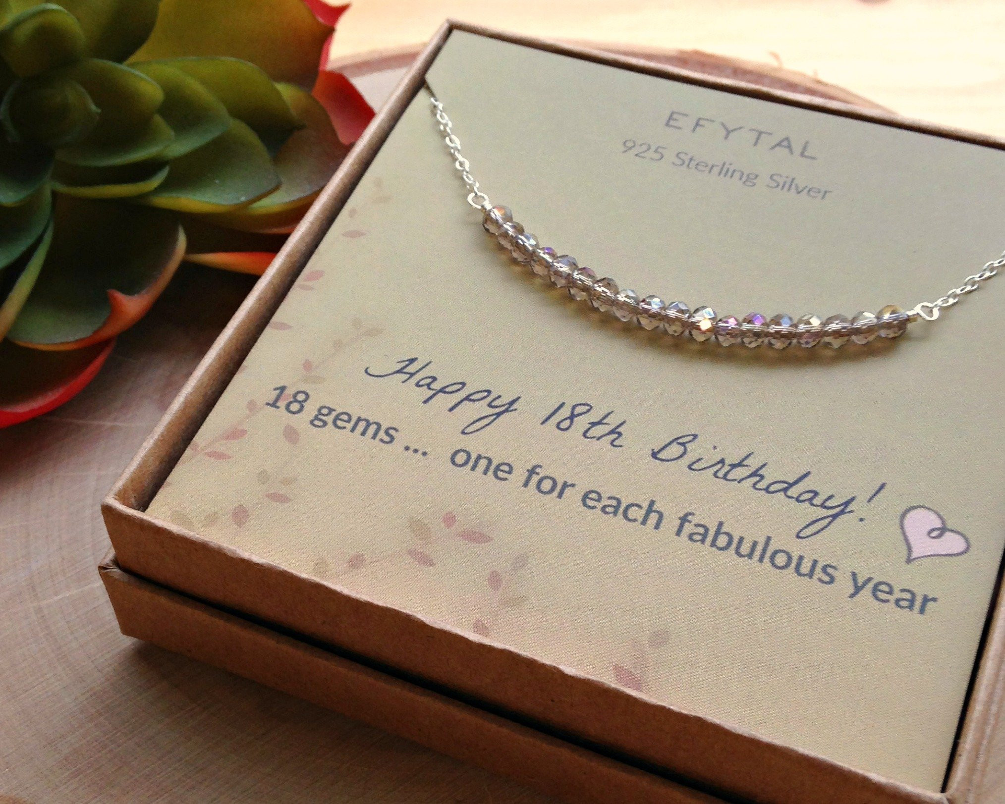 18Th Birthday Gift Ideas Girls
 18th Birthday Gifts for Girls Sterling Silver Necklace