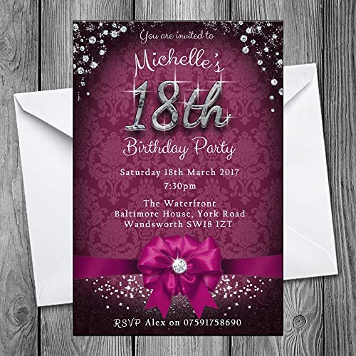 18th Birthday Party Invitations
 18th Birthday Invites Amazon