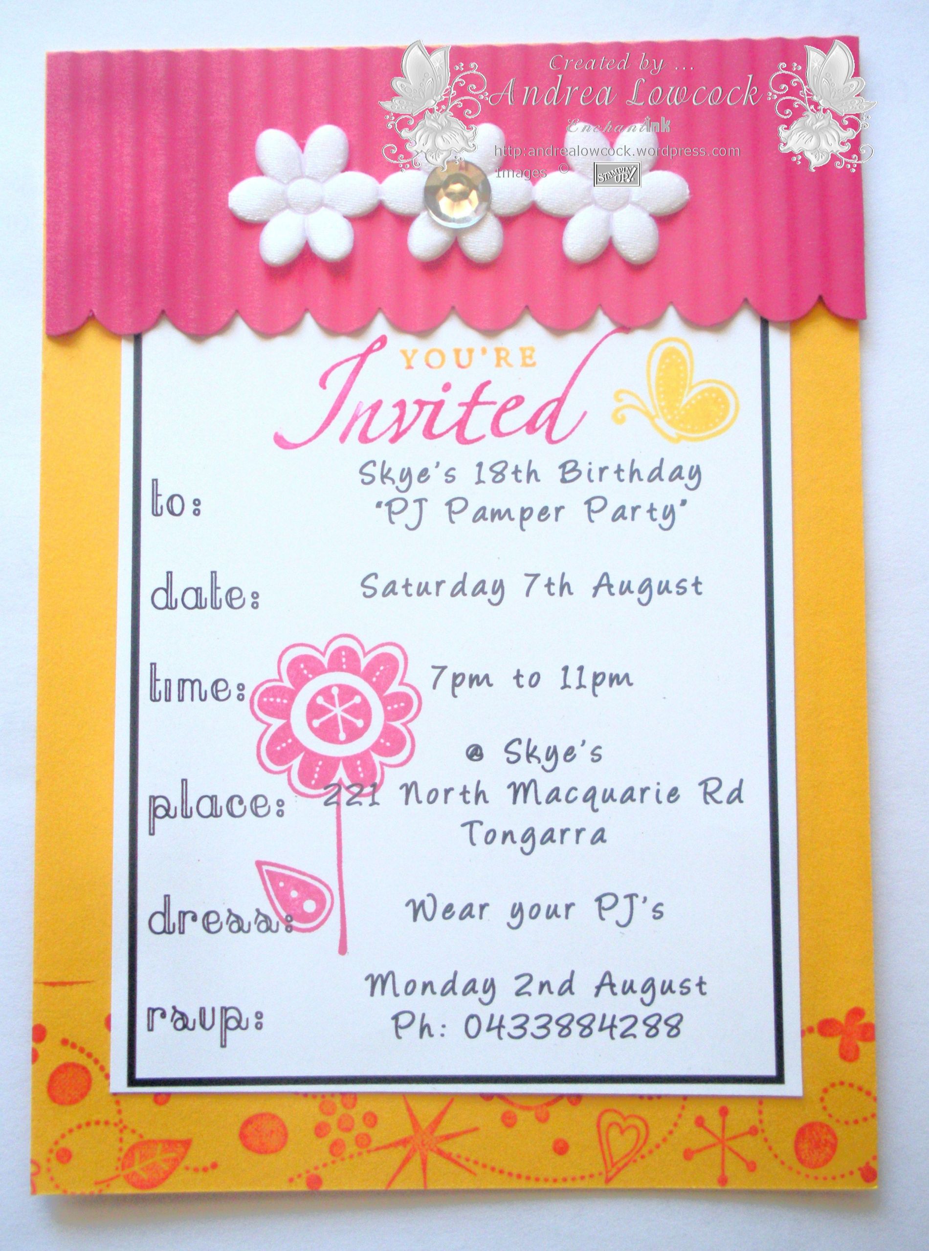 18th Birthday Party Invitations
 18th Birthday Invitations – EnchantINK