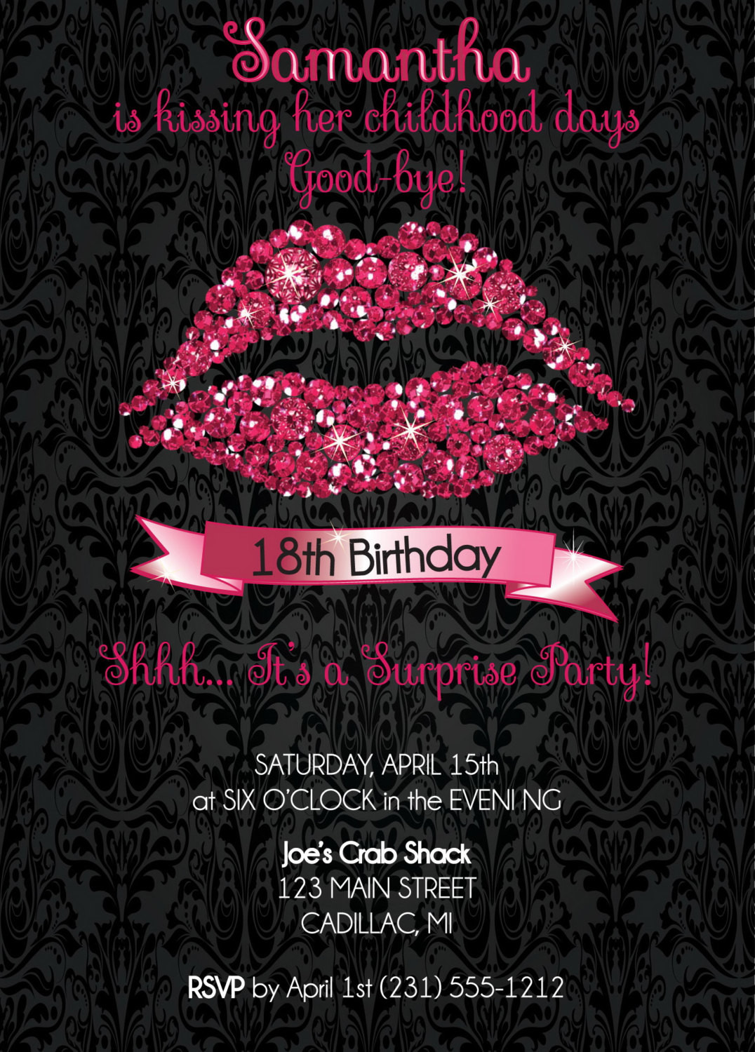 18th Birthday Party Invitations
 18th Birthday Invitation 18th Birthday Party Invitation Hot