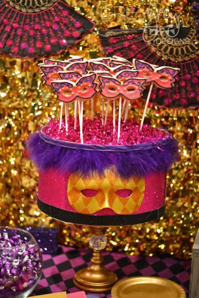 18th Birthday Party Supplies
 Kara s Party Ideas Masquerade 18th Birthday Party via Kara