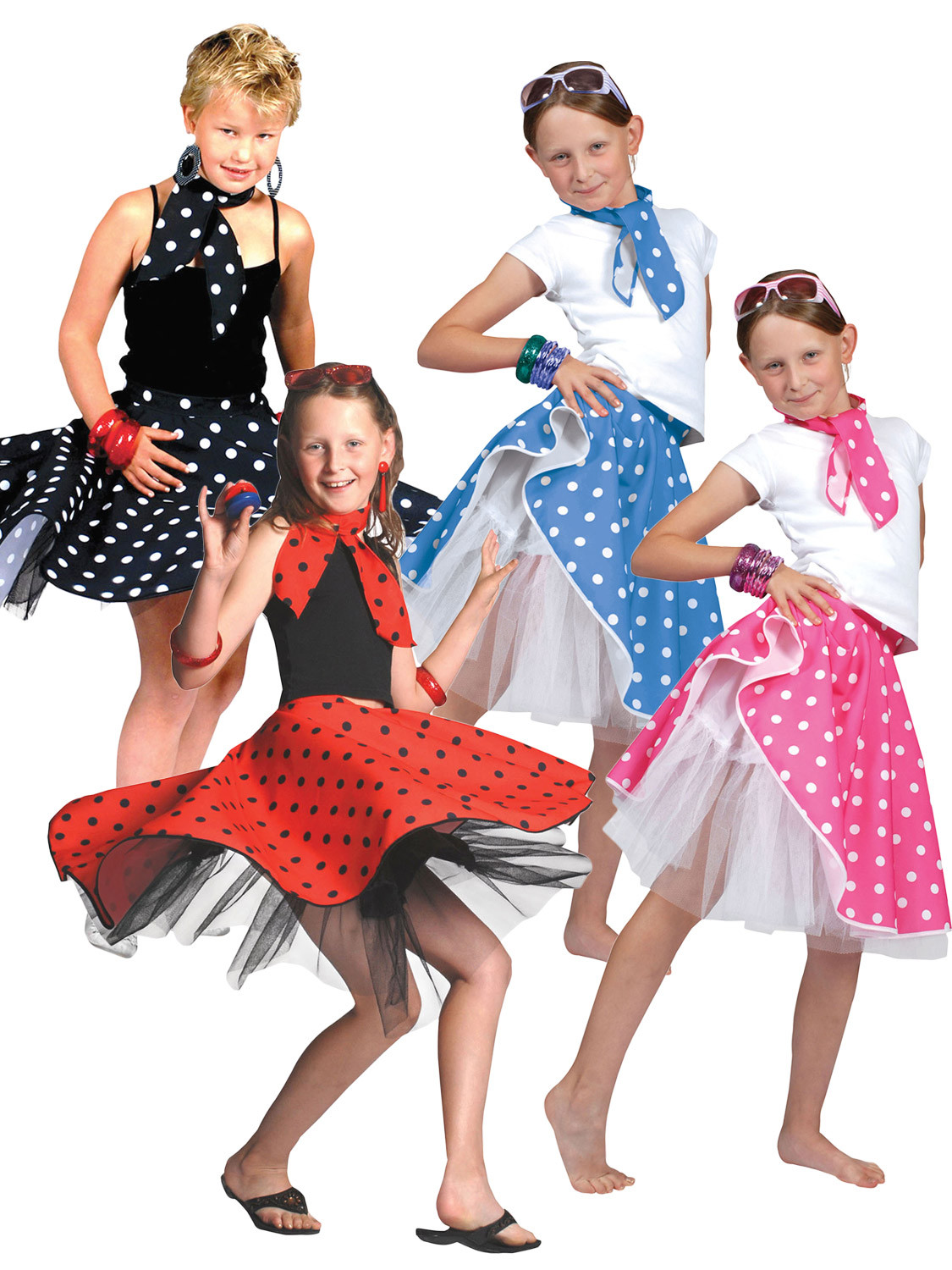 1950S Fashion For Kids
 50s Rock N Roll Girls Fancy Dress 1950s Jazz Bopper Kids