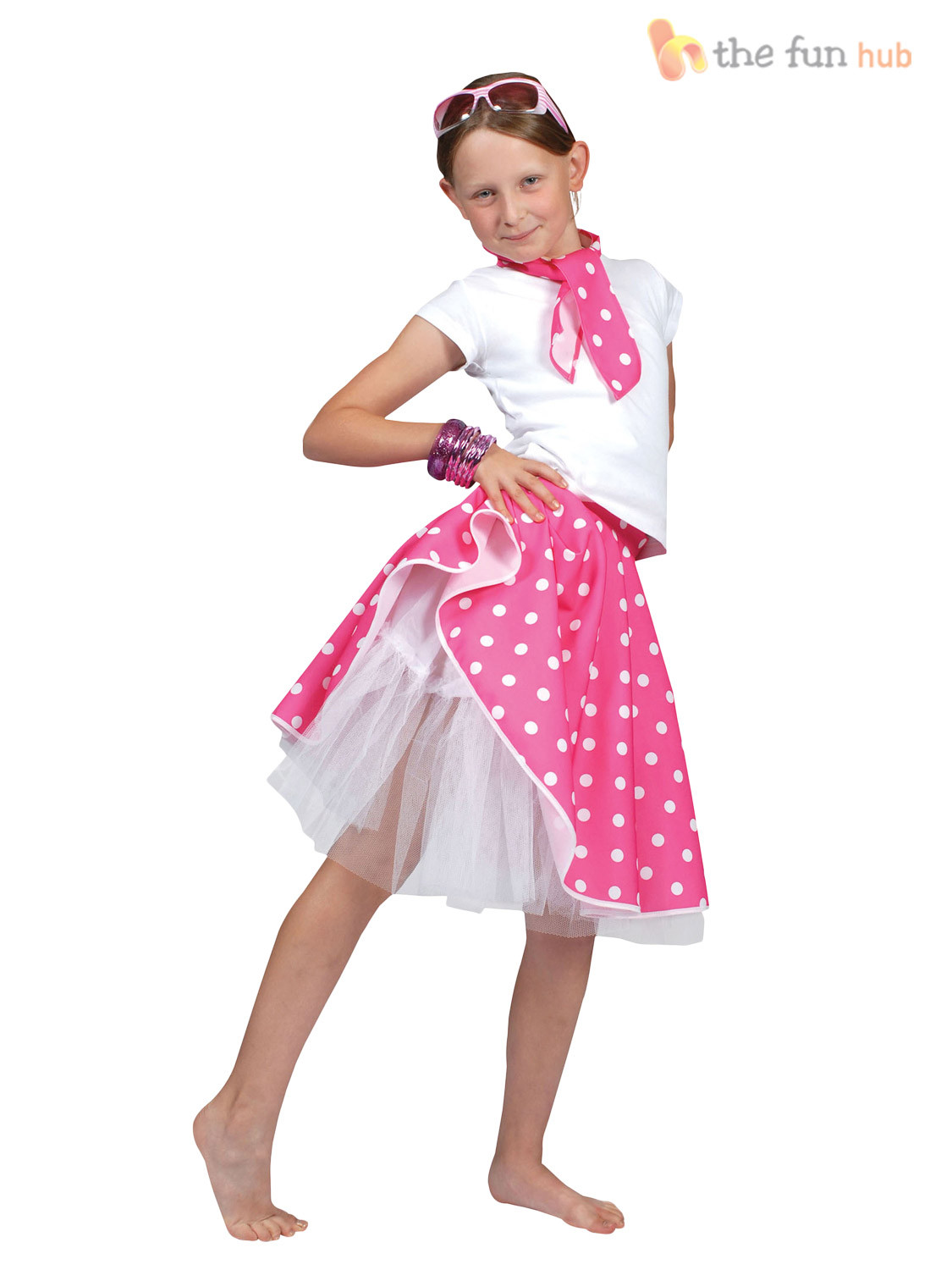 1950S Fashion For Kids
 50s Rock N Roll Girls Fancy Dress 1950s Jazz Bopper Kids