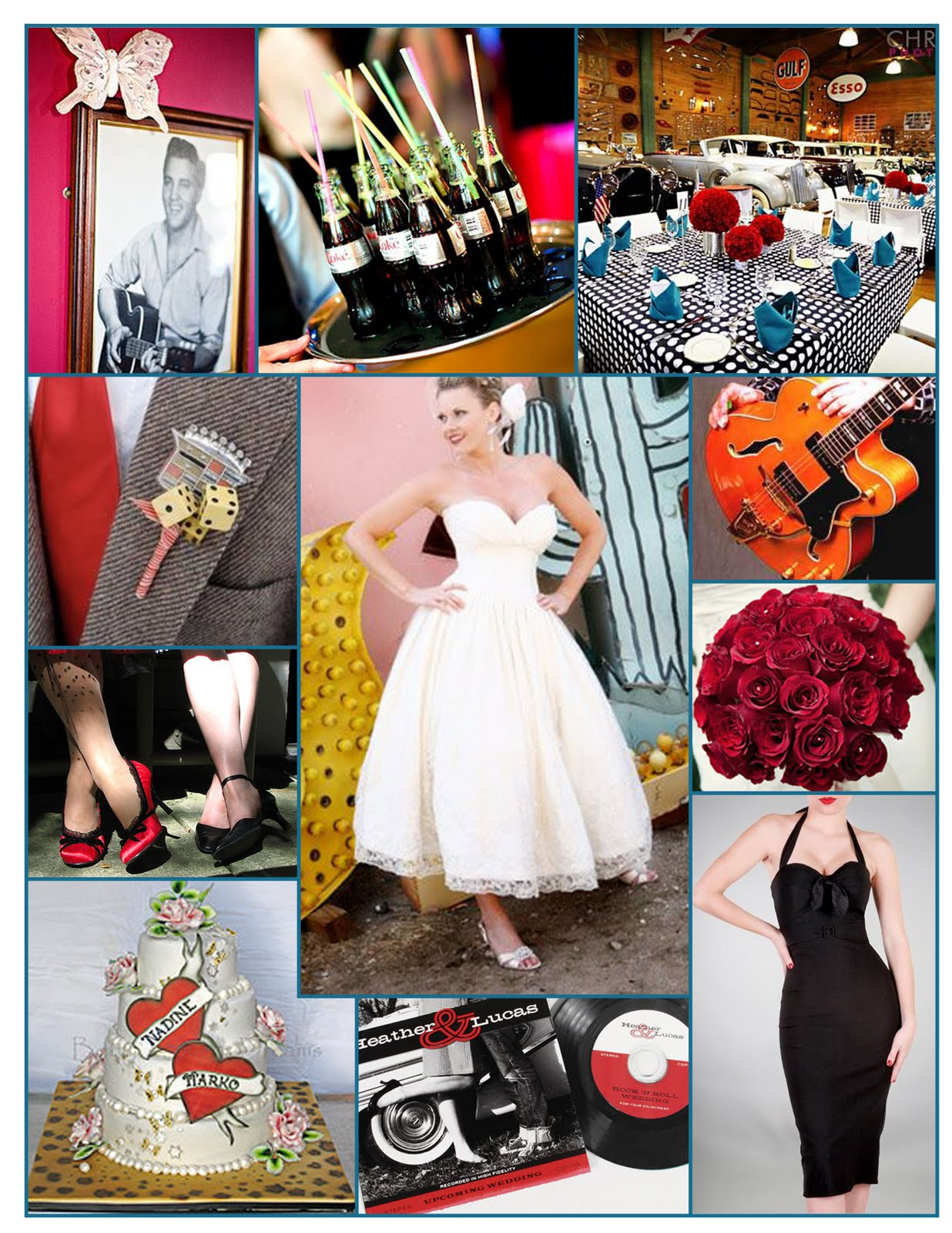 1950s Wedding Theme
 Psychobilly Rockabilly Wedding Theme Planning Project