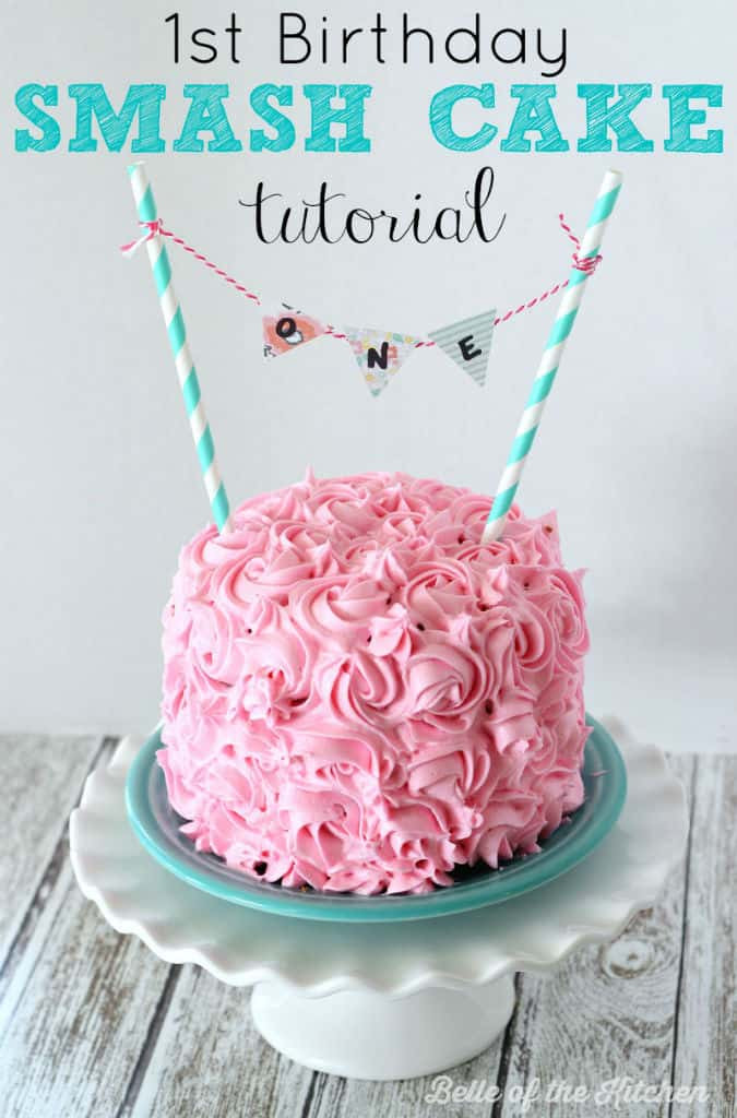 1st Birthday Cake Smash
 1st Birthday Smash Cake Tutorial Simple Vanilla Cake