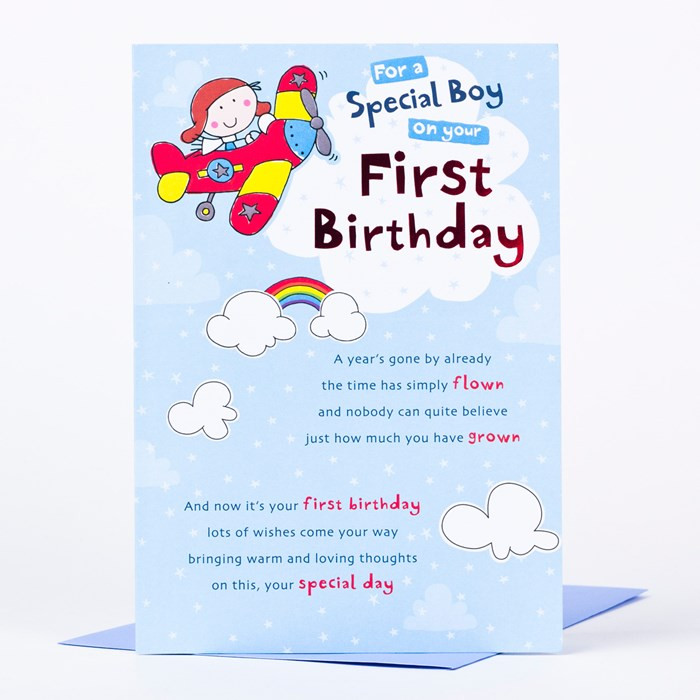 1st Birthday Card
 1st Birthday Card For A special Boy