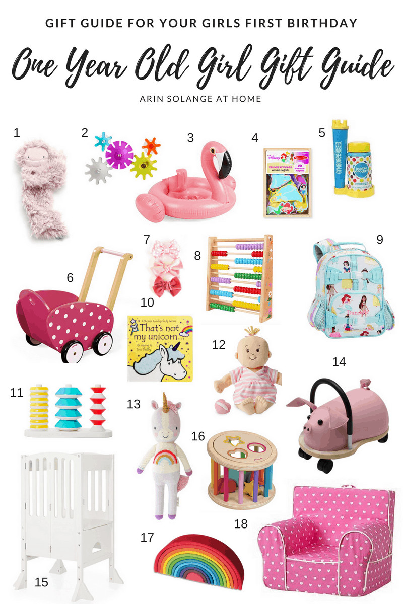 1St Birthday Gift Ideas For Daughter
 e Year Old Girl Gift Guide arinsolangeathome