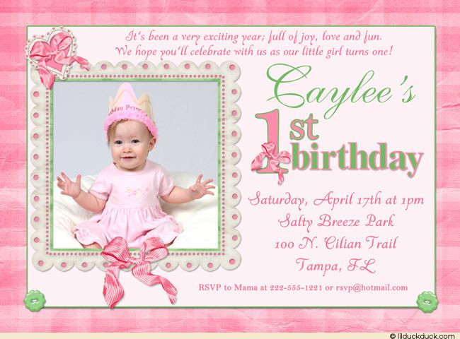 1st Birthday Invitation Wording Samples
 Cool 1st Birthday Invitation Wording