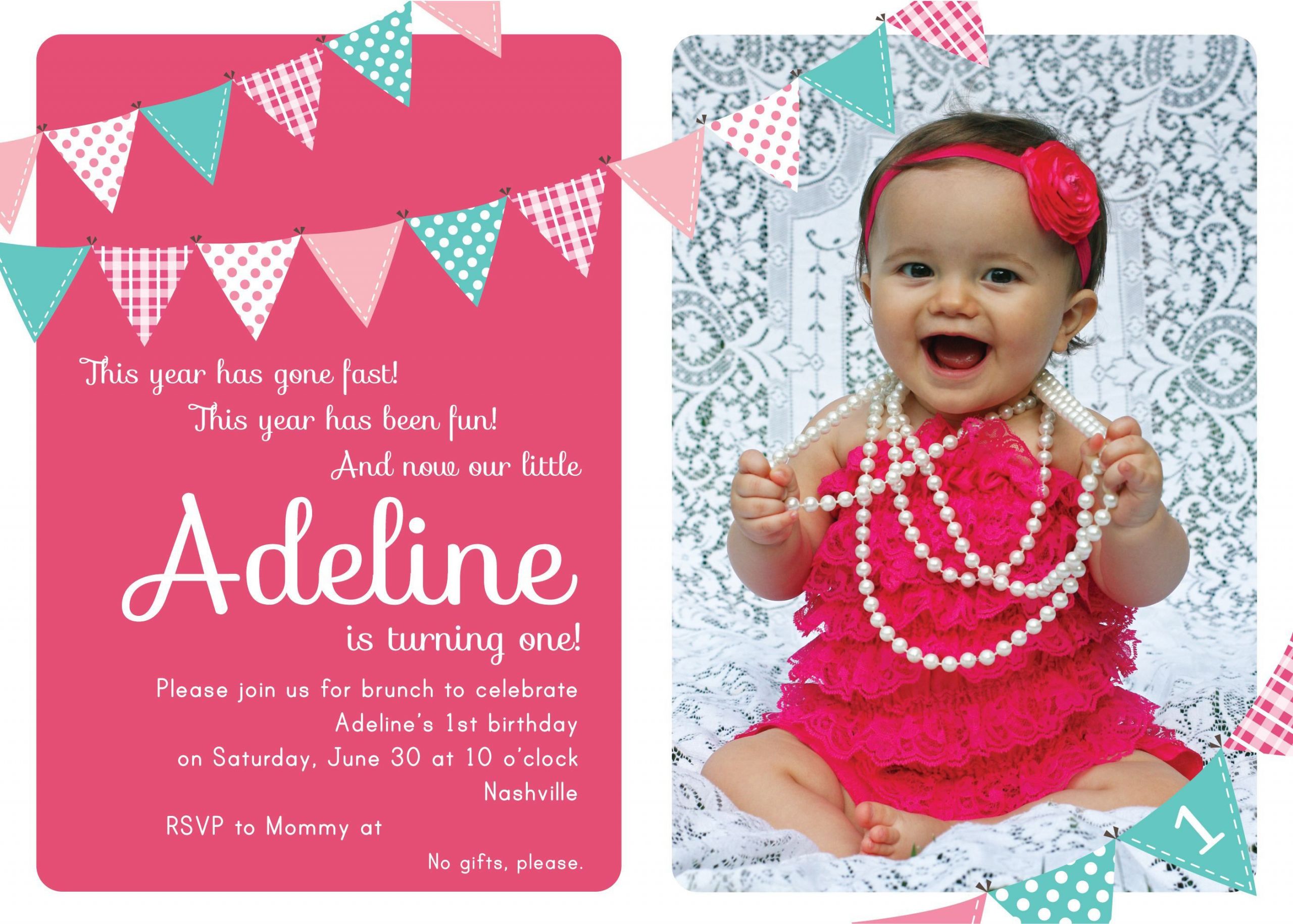 1st Birthday Invitation Wording Samples
 Baptism invitation sample wording