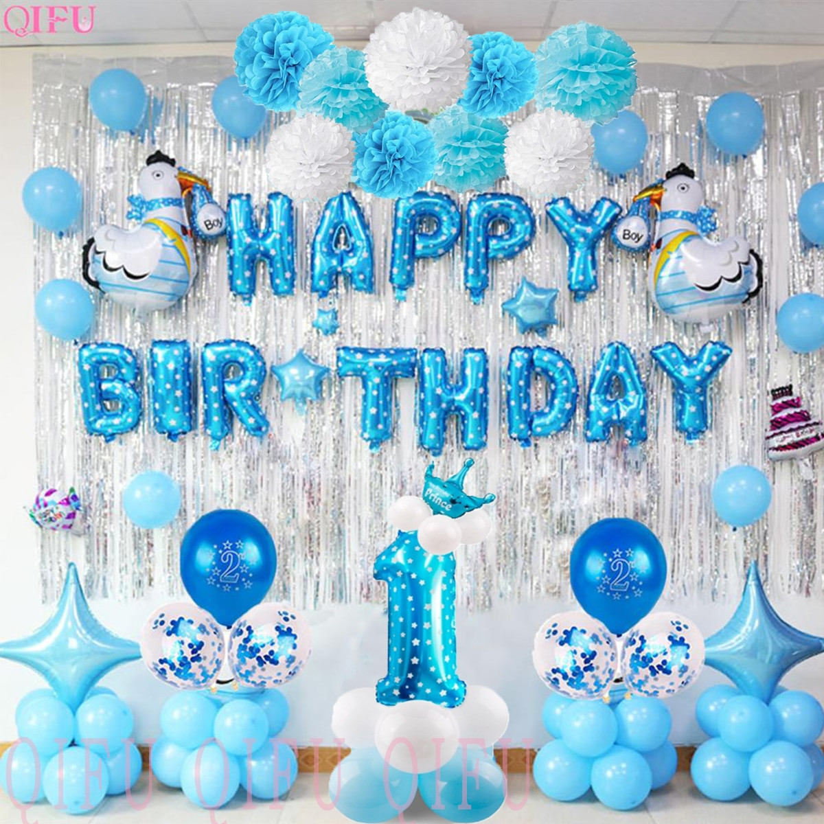 1St Birthday Party Decorations For Baby Boy
 QIFU 1 Birthday Boy 1st Birthday Party Decorations Kids My