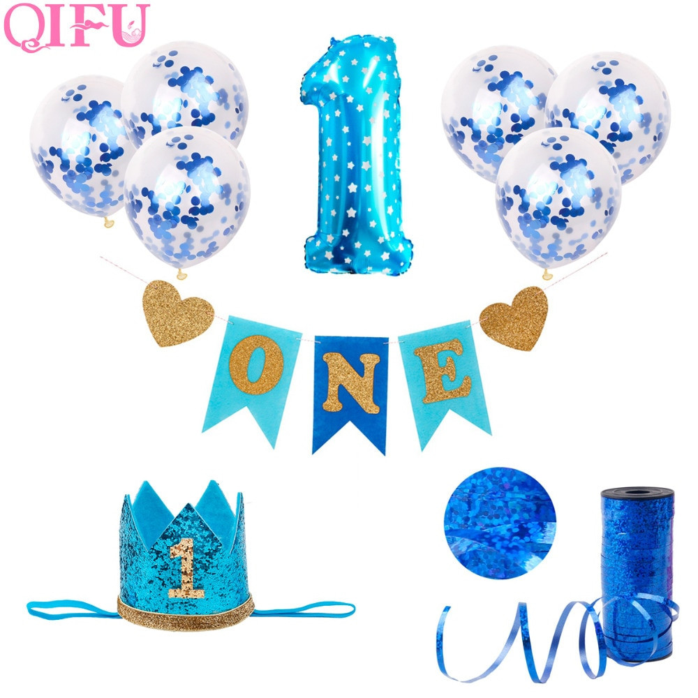 1St Birthday Party Decorations For Baby Boy
 QIFU First Birthday Boy Party Decor Birthday 1st Birthday