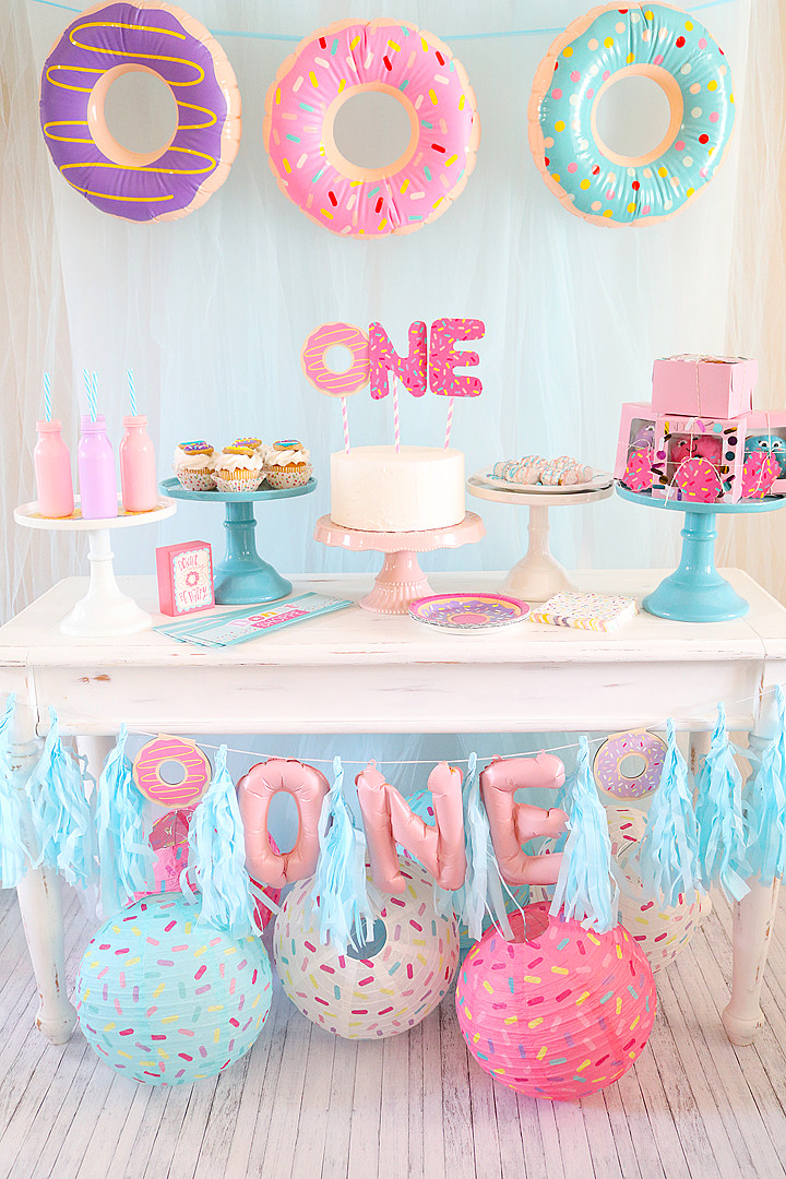 1st Birthday Party Supplies
 Donut Themed First Birthday Party Idea