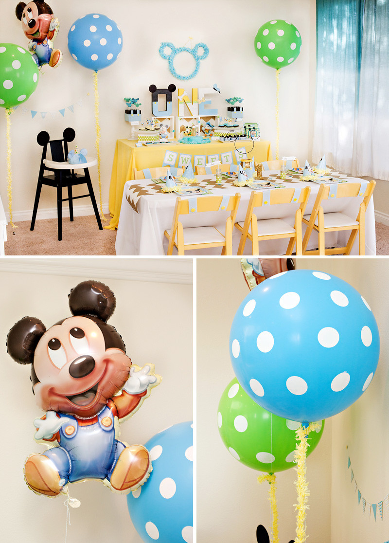 1st Birthday Party Supplies
 Creative Mickey Mouse 1st Birthday Party Ideas Free