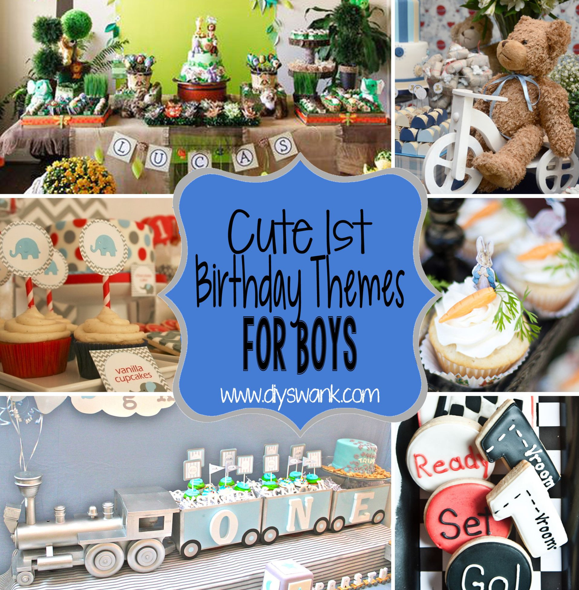 1st Birthday Party Supplies For Boys
 Cute Boy 1st Birthday Party Themes With images