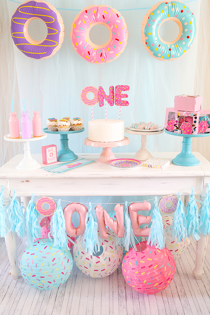 1st Birthday Party Theme
 Donut Themed First Birthday Party Idea