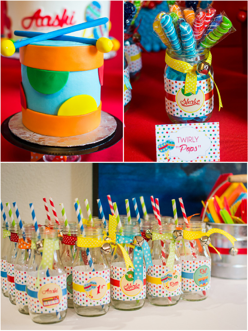 1st Birthday Party Theme
 Baby Jam Music Inspired 1st Birthday Party Party Ideas