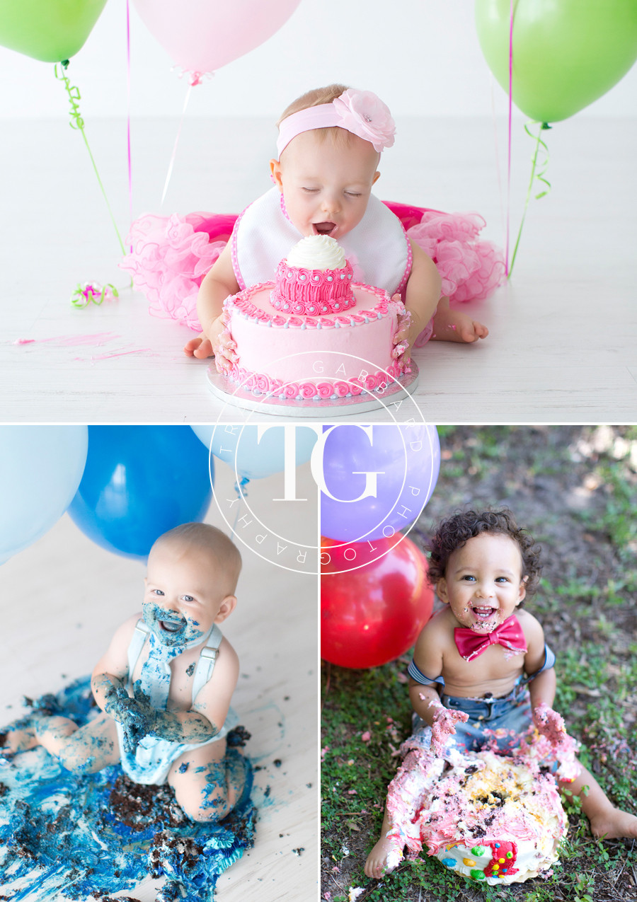 1st Birthday Smash Cake
 First Birthday Cake Smash Sessions in Tampa