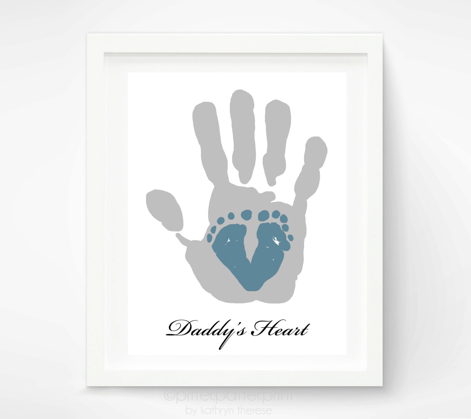 1St Father'S Day Gift Ideas From Baby
 First Father s Day Gift for New Dad Baby by PitterPatterPrint