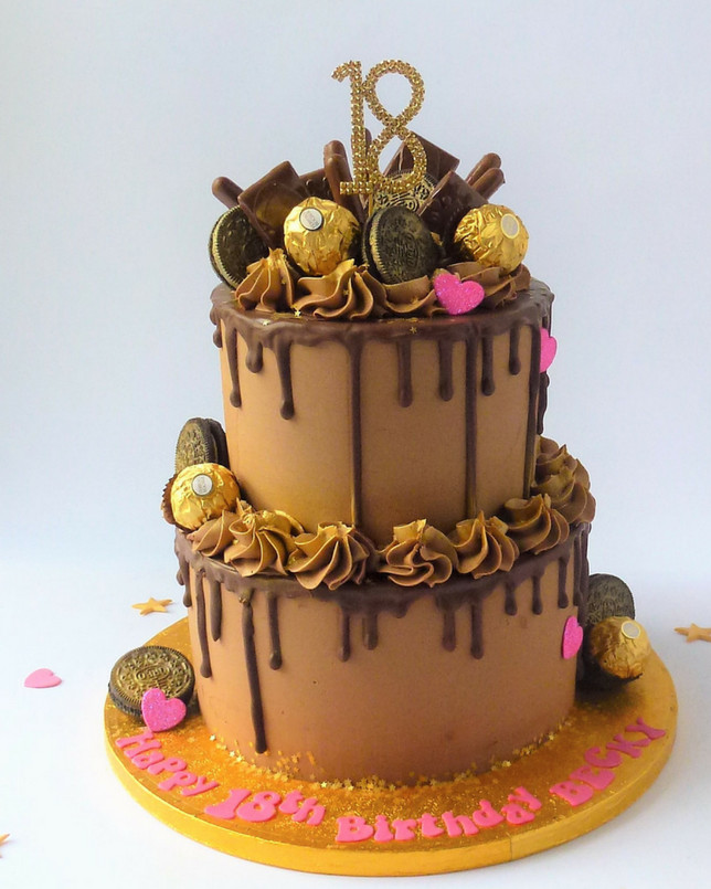 2 Tier Birthday Cakes
 2 tier Just Chocolate Scandalous