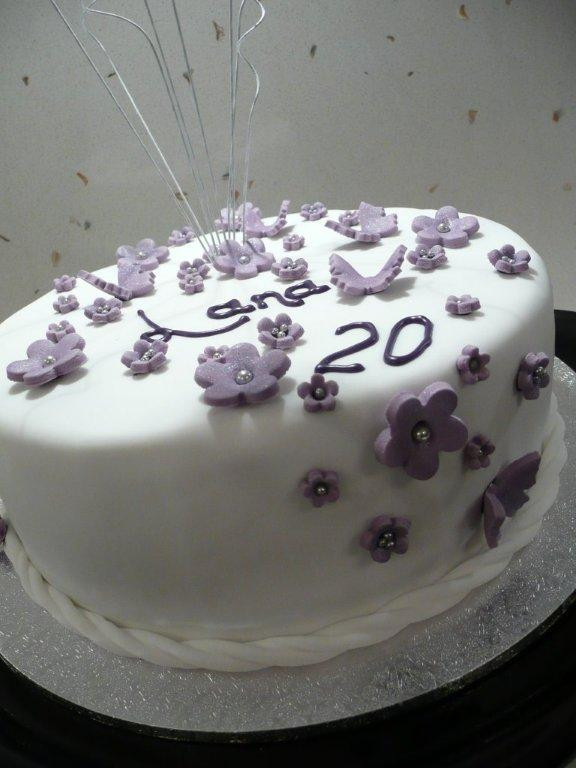 20 Birthday Cake
 Taylor Made Baking Butterflies and Blossom Birthday Cake