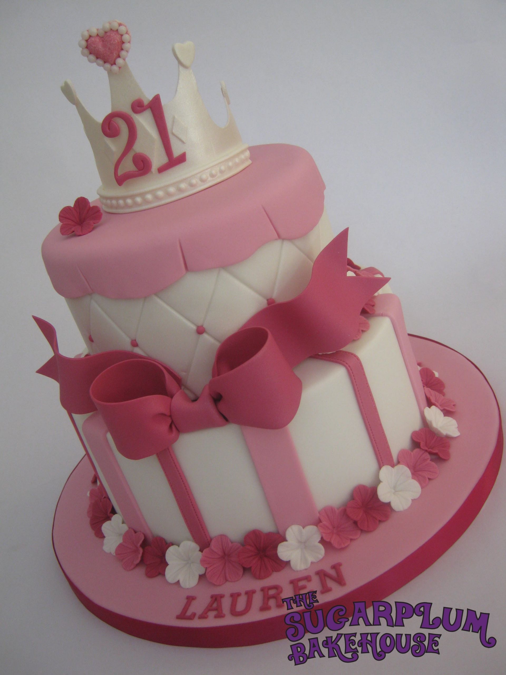 21 Birthday Cakes
 2 Tier Girly Princess 21St Birthday Cake CakeCentral