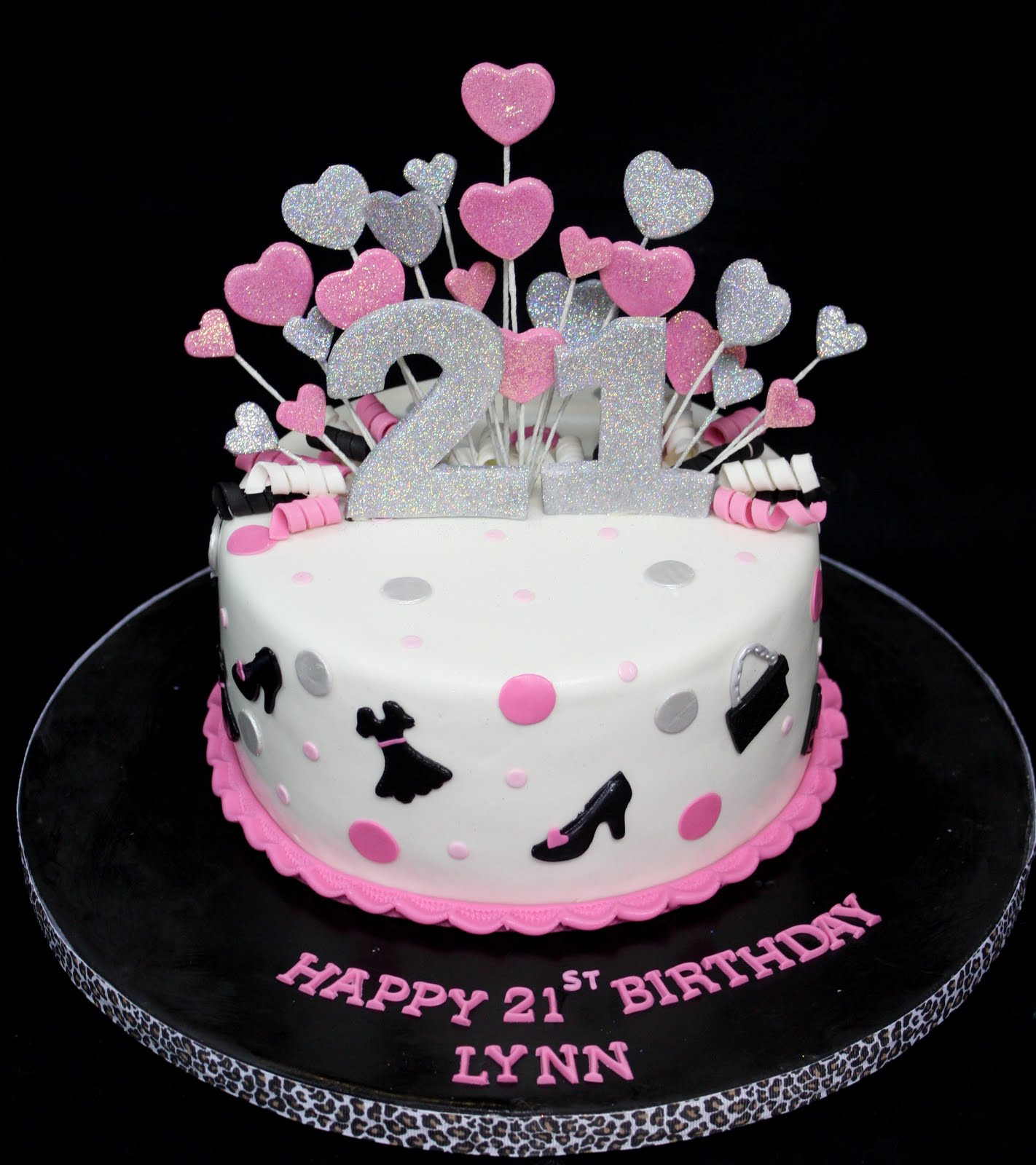 21 Birthday Cakes
 plete Deelite Fashion Glitter 21st Birthday Cake