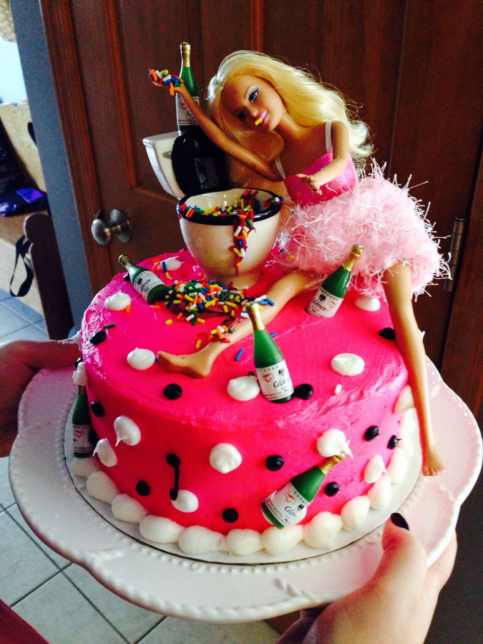 21st Birthday Cake Barbie
 Pin on Party food
