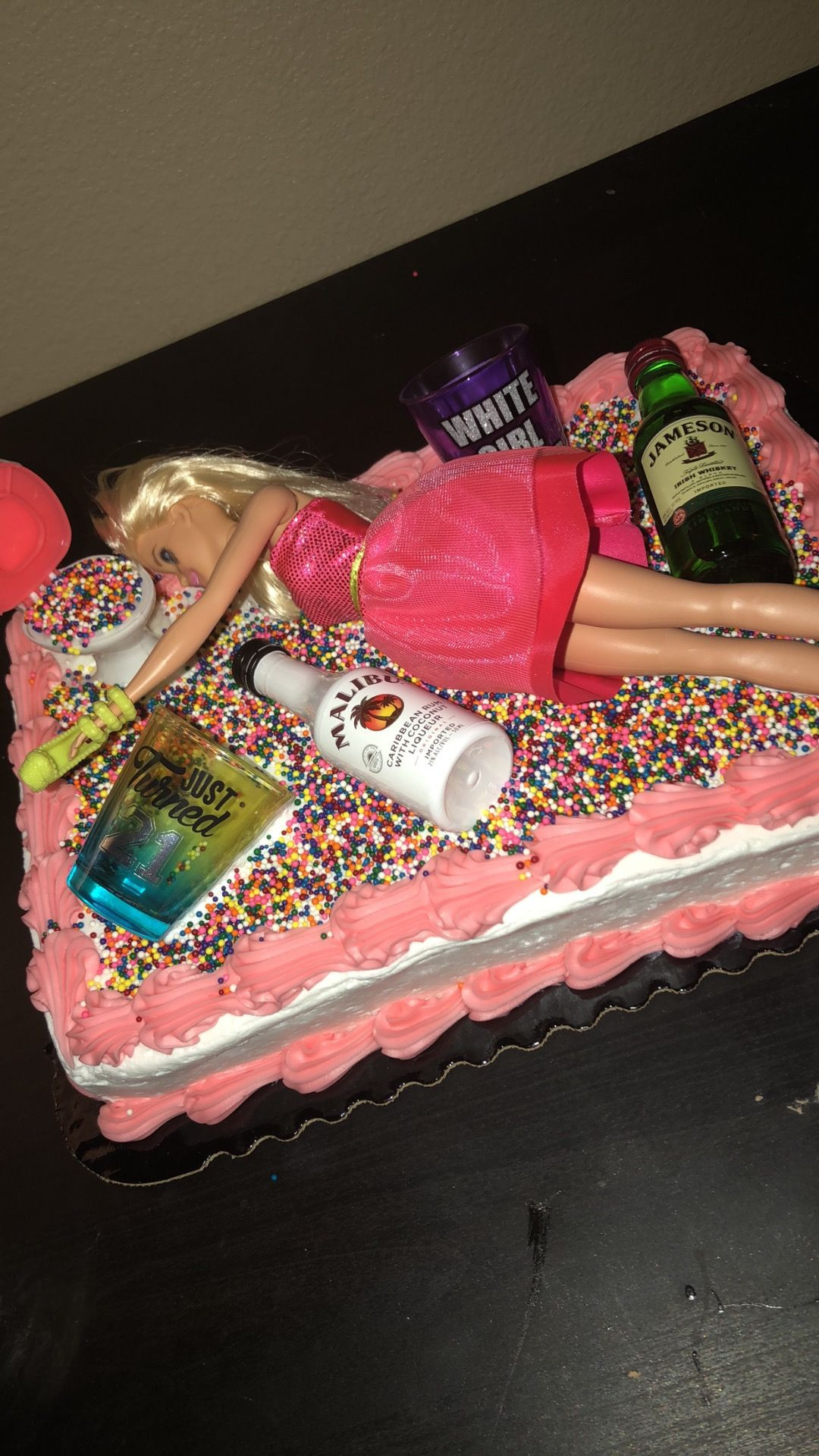 21st Birthday Cake Barbie
 Drunk barbie cake for 21st birthday drunk cake