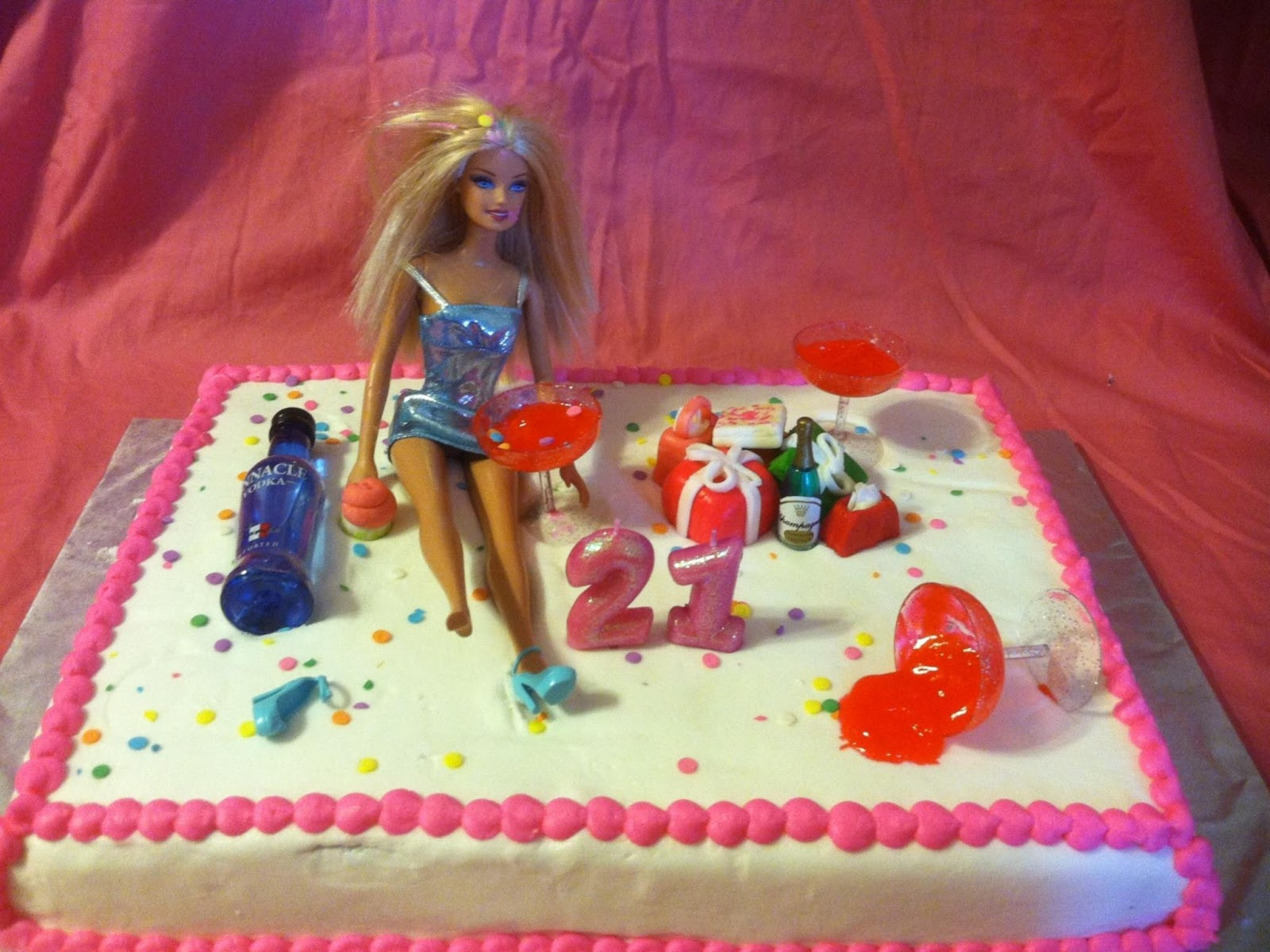 21st Birthday Cake Barbie
 YAYA CREATIONS 3 Barbie 21st Birthday Cake