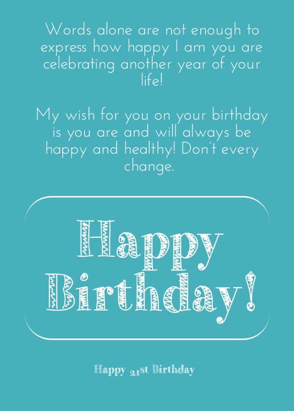 21st Birthday Funny Quotes
 21st Birthday Quotes – Funny 21 Birthday Wishes and Sayings