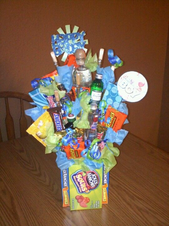 21St Birthday Gift Ideas For Son
 My sons 21st birthday bouquet that I made for him