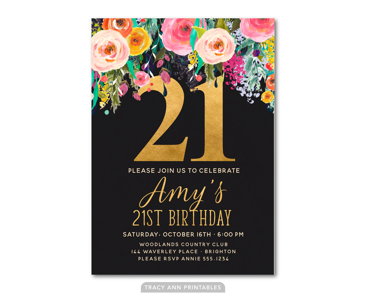 21st Birthday Party Invitations
 FREE 21st Birthday Invitations Wording – FREE Printable