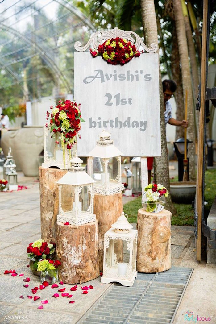 21st Birthday Party Themes
 Kara s Party Ideas Rustic Vintage 21st Birthday Party