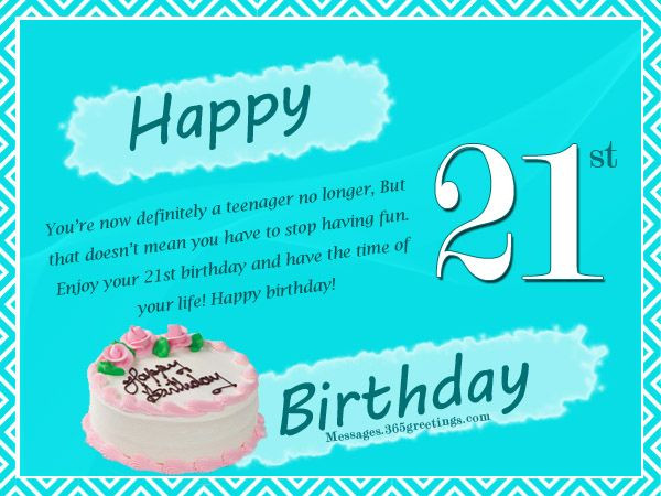 21St Birthday Quotes For Myself
 21st Birthday Wishes Messages and Greetings