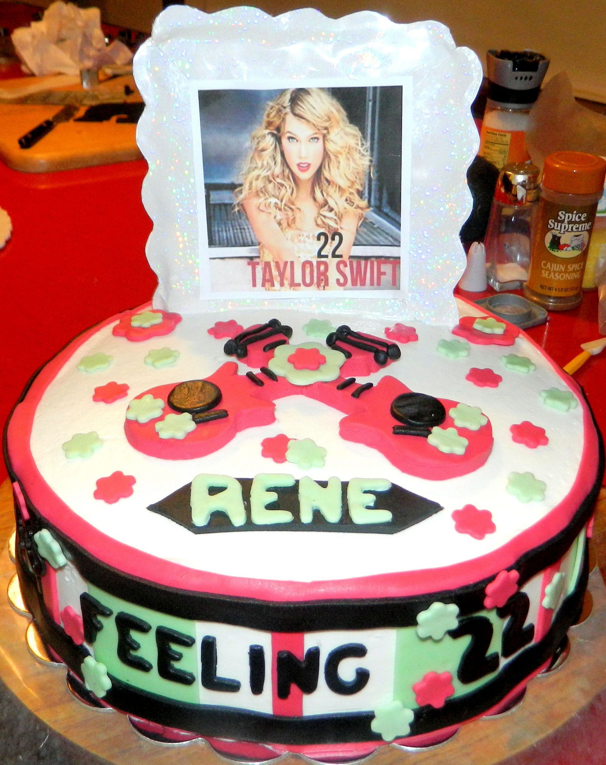 22 Birthday Cake
 Taylor Swift Cake "Feeling 22" My Crafts