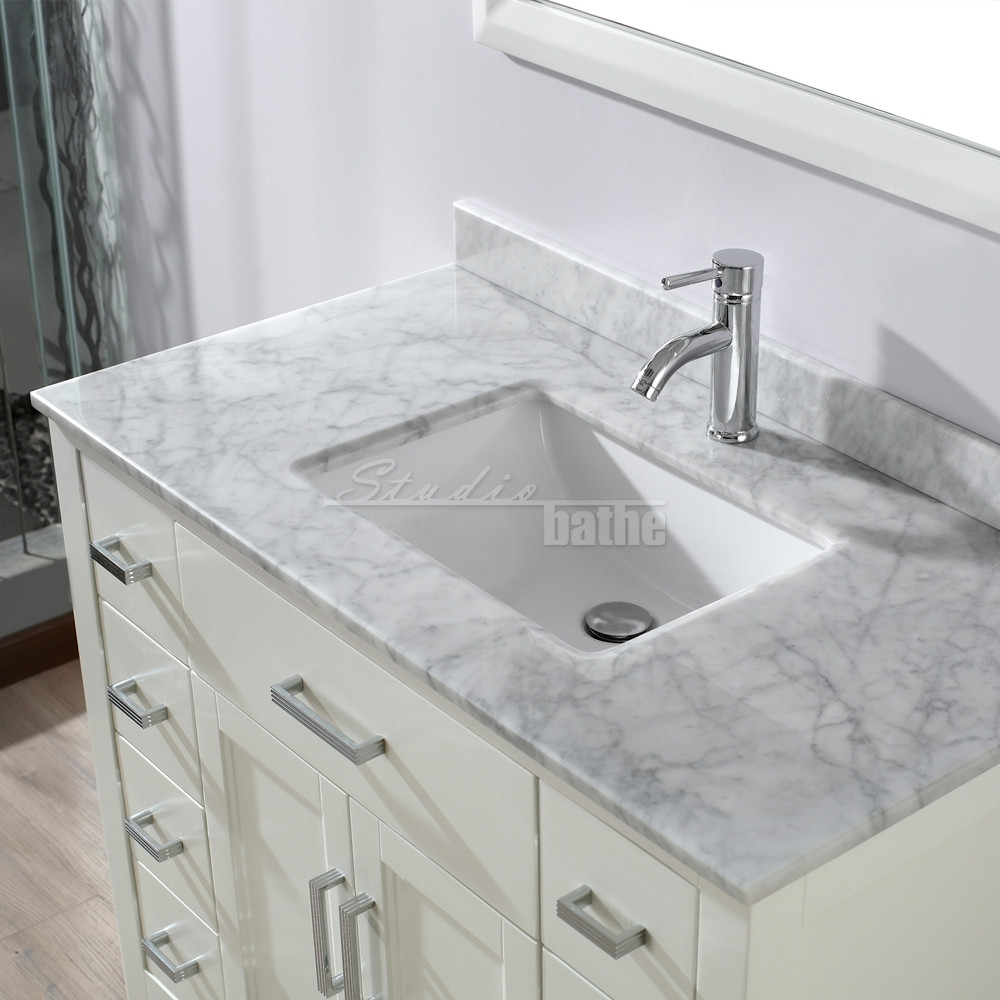 22 Inch Wide Bathroom Vanity
 Kelly 42 White